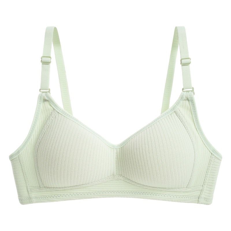 [ LINGERIE MASTER ] - (B-34) BH Bra motif garis lurus Push Up Style Senam Zumba Yoga Pakaian Dalam Wanita Import-B-34 Hijau