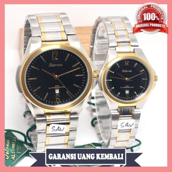 Jam Tangan Couple Tetonis Original Water Resist Garansi 1 Tahun Bagus