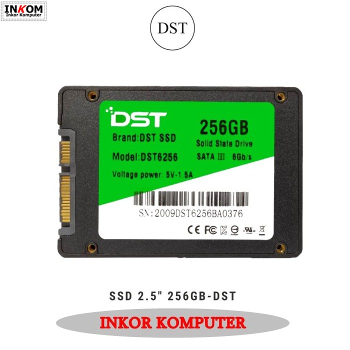 SSD 256GB Merk DST 2.5&quot;mm SATA III 6GB/S