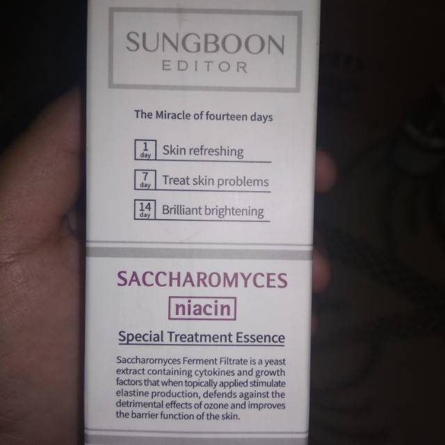 Sungboon editor saccharomyces Niacin ste