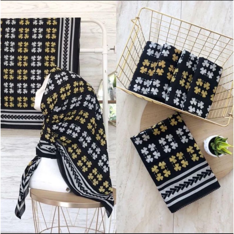 SADEAN HIJAB VOAL MOTIF KIPAS/DENAY MOTIF TERBARU/HIJAB SEGI EMPAT