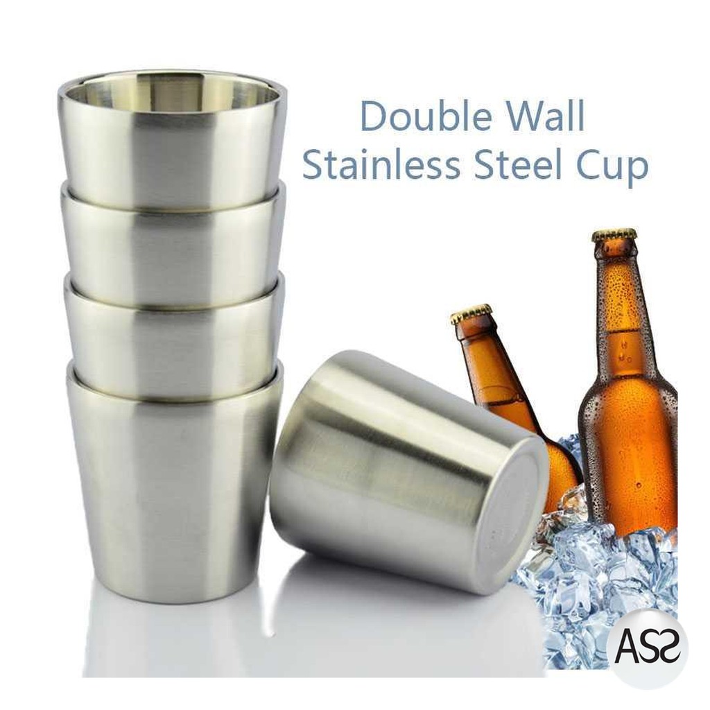 ASS Shop - OneTwoCups Gelas Bir Stainless Steel 180ML - J070