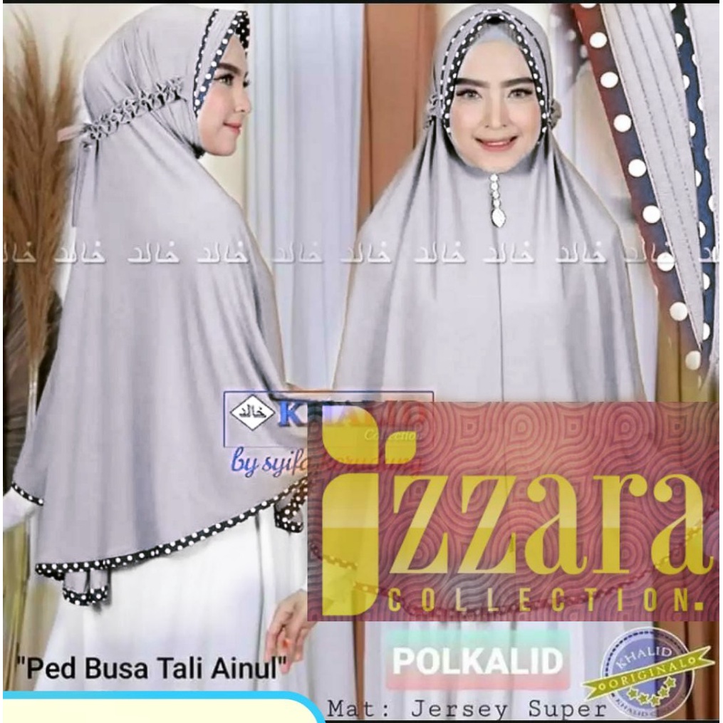Jilbab instan Polka Khalid Bergo kekinian Kerudung terbaru 2021 Hijab Jumbo syar'i
