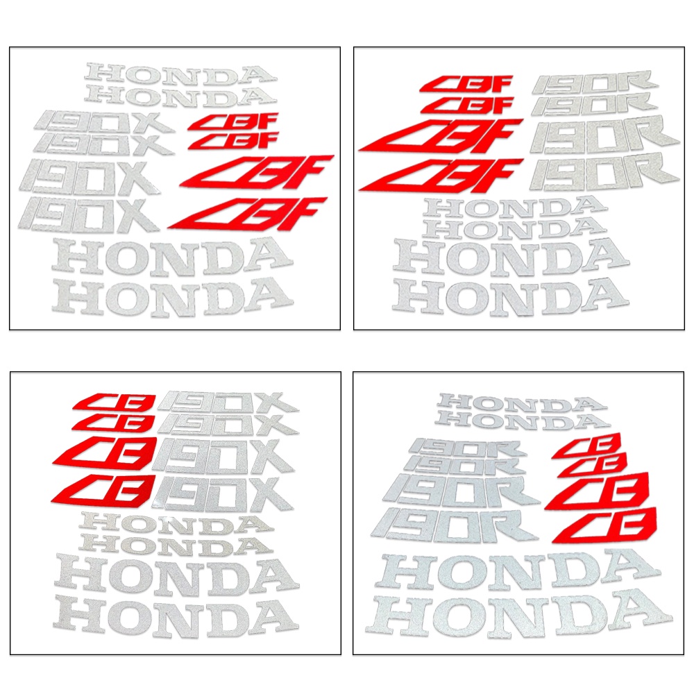 1 Set Stiker Reflektif Anti Air Untuk Dekorasi Motor Honda 190X CBF,CBF 190R,CB 190X,190R CB