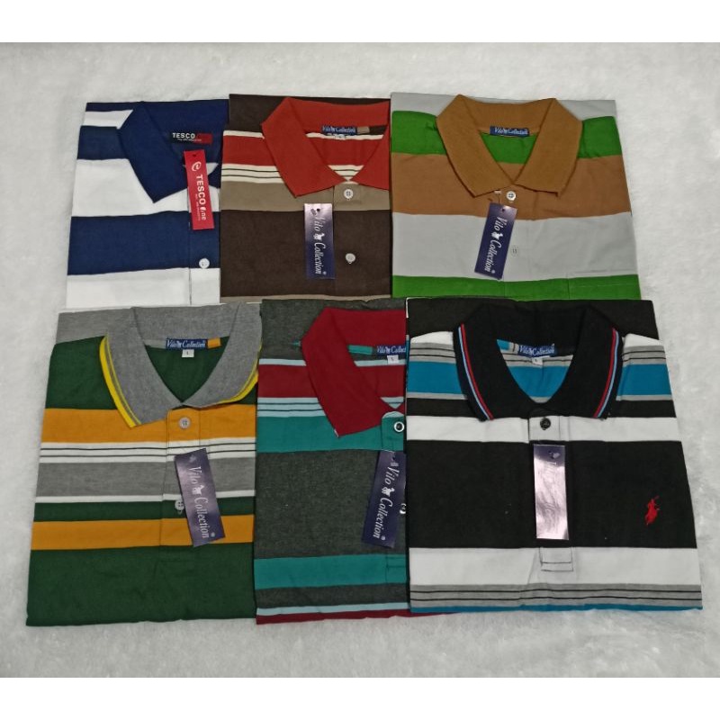 3 PCS 100.000 Kaos Kerah Dewasa/ Kaos Kerah Pria Terlaris