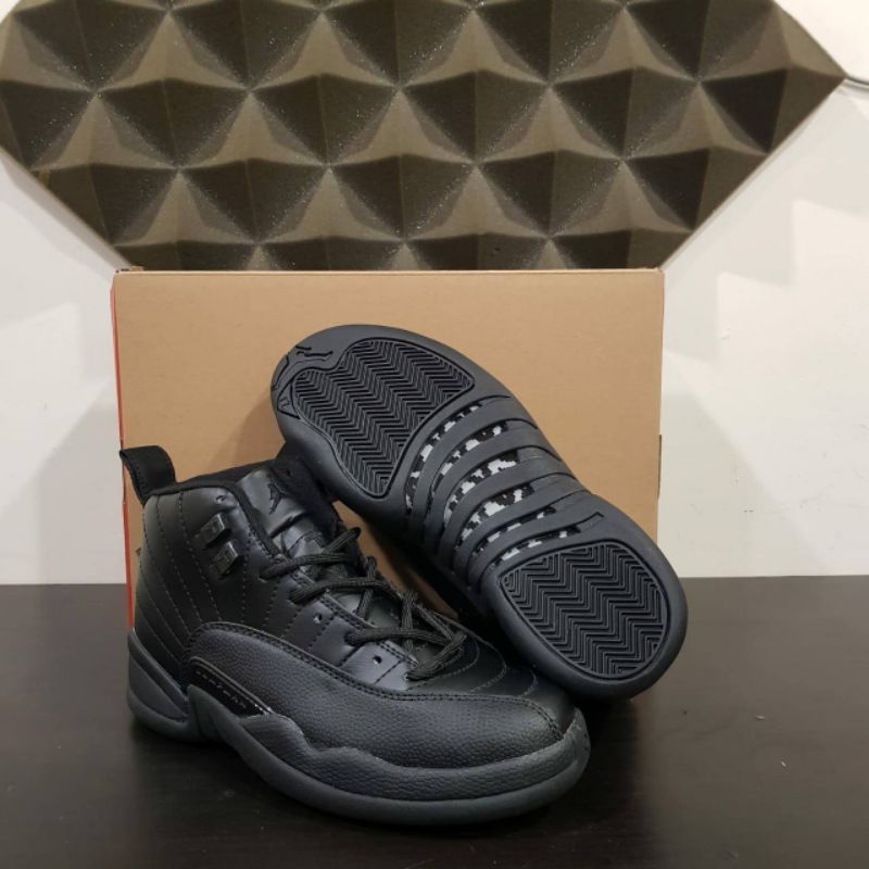 Nike Air Jordan 12 " Winterized " - Sepatu Sneakers Basket Kerja Pria - Premium High Quality