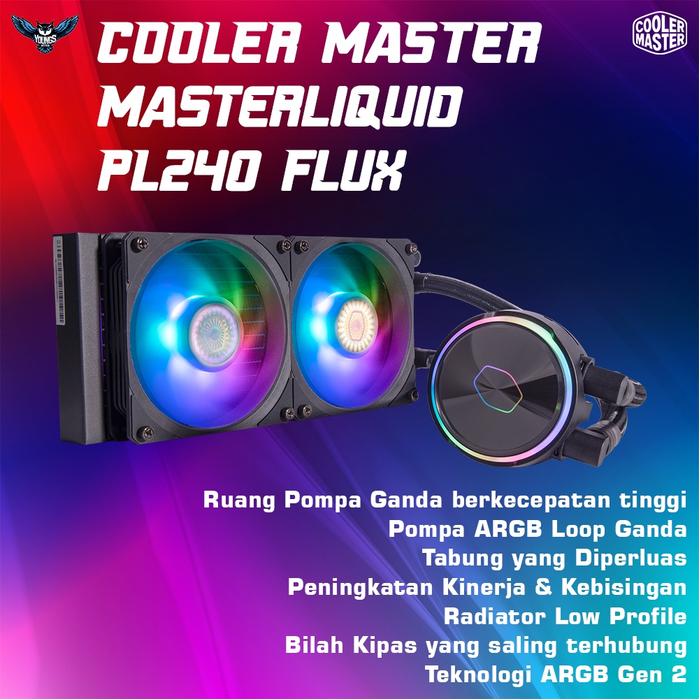 COOLER MASTER Masterliquid PL240 Flux | AIO Watercooling 240mm