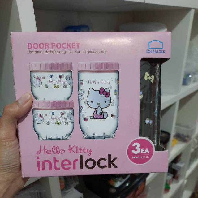 Lock n Lock Interlock Set 3pcs / Gift set LocknLock Interlock 3P hijau hampers