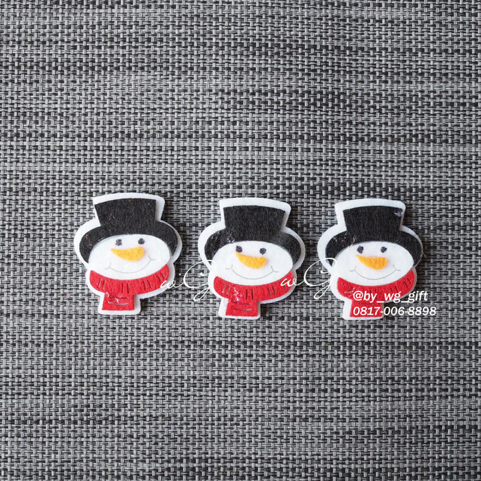 

Flanel Natal Snowman A Small; 1 pack : 5 pieces