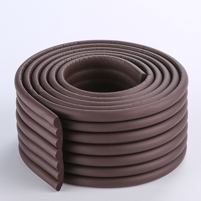 G5U Lovyno Bumper Pinggiran Meja Baby Safety Table Edge Corner Guard Protector W Shape 80mm - L-8104 - Brown Or-i