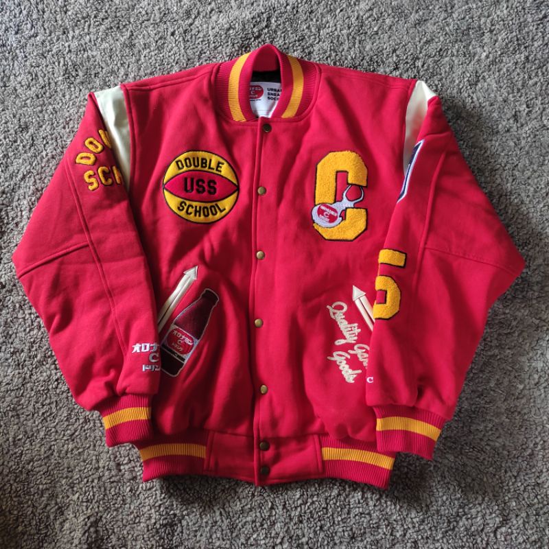 USS x Oronamin C x Double School Varsity Jacket Limited Edition