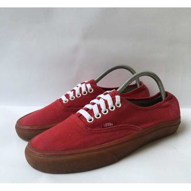 VANS AUTHENTIC RED 100%ORIGINAL SECOND ORIGINAL