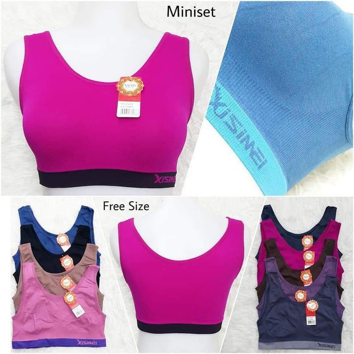 BH dan Miniset BH IMPORT Sport Remaja dan Dewasa Super Elastis Bra Dewasa Mini Set