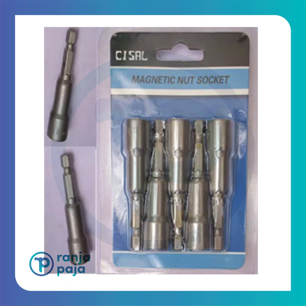 Mata Bor Baut Roofing Baja Ringan 8 mm Socket Bit - 1 Set