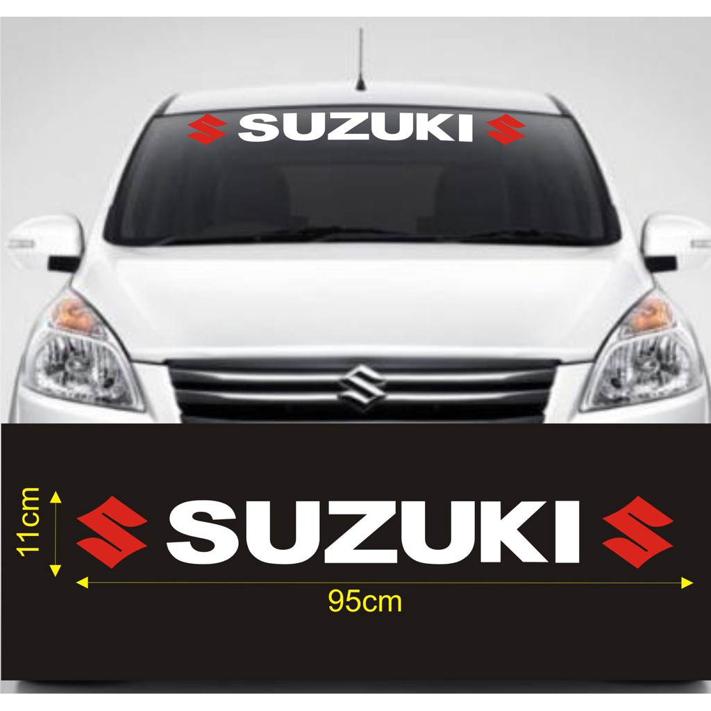 Stiker Kaca Depan Mobil Suzuki Windshield Cutting Stiker Variasi Mobil Modifikasi Keren Unik