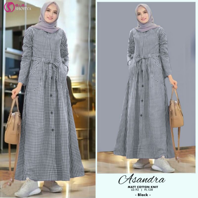 ASANDRA Midi Dress Ori by Shofiya