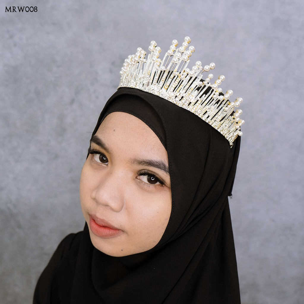 [STOCK TERBATAS] MAHKOTA HIJAB EXCLUSIVE FASHION WANITA SILVER MRW008