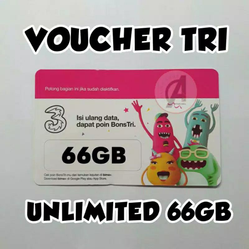 VOUCHER 3 6 GB + UNLIMITED 66 GB ACEH