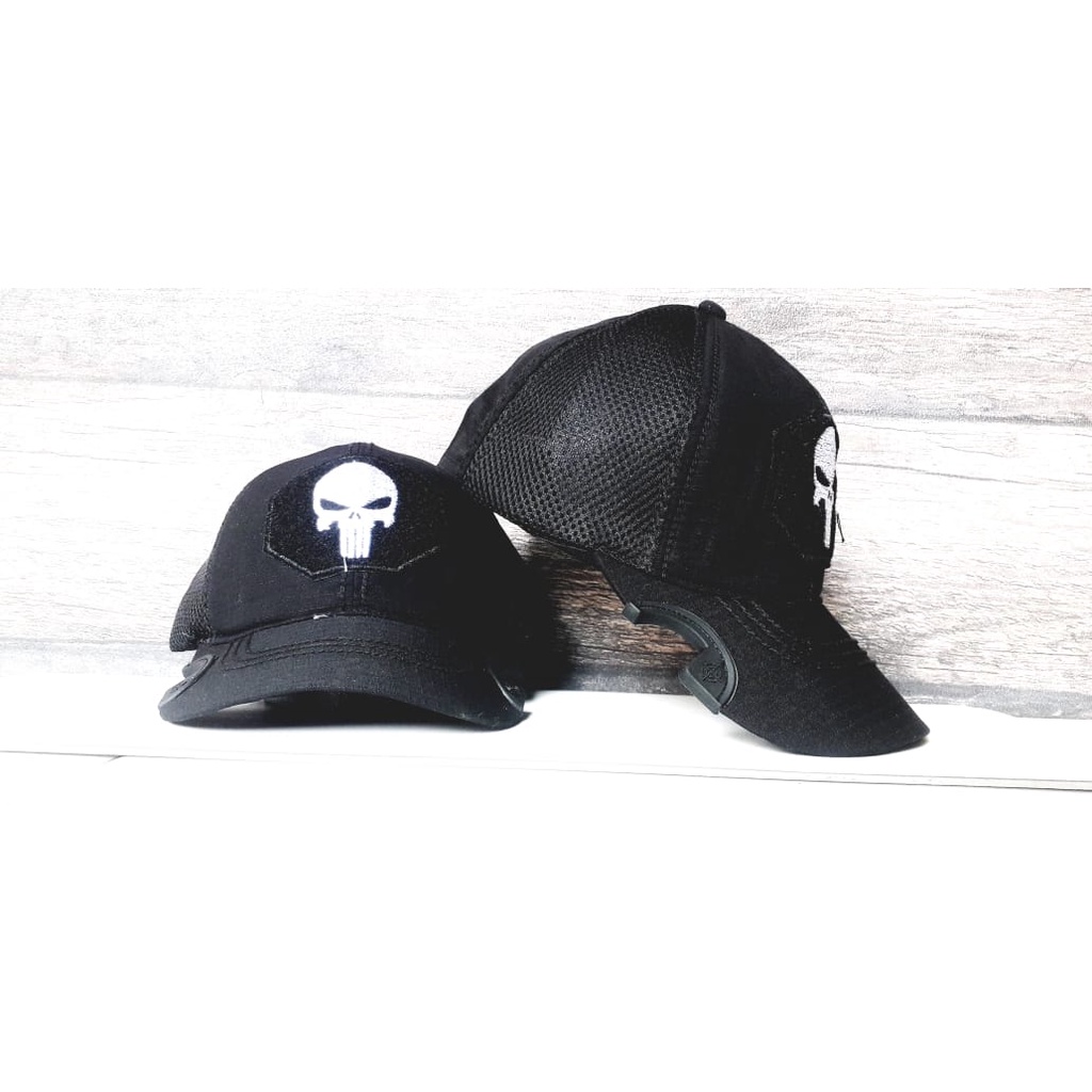 Topi Tactical Punisher Coak Logo Tengkorak Topi Basebal Tactical Pria