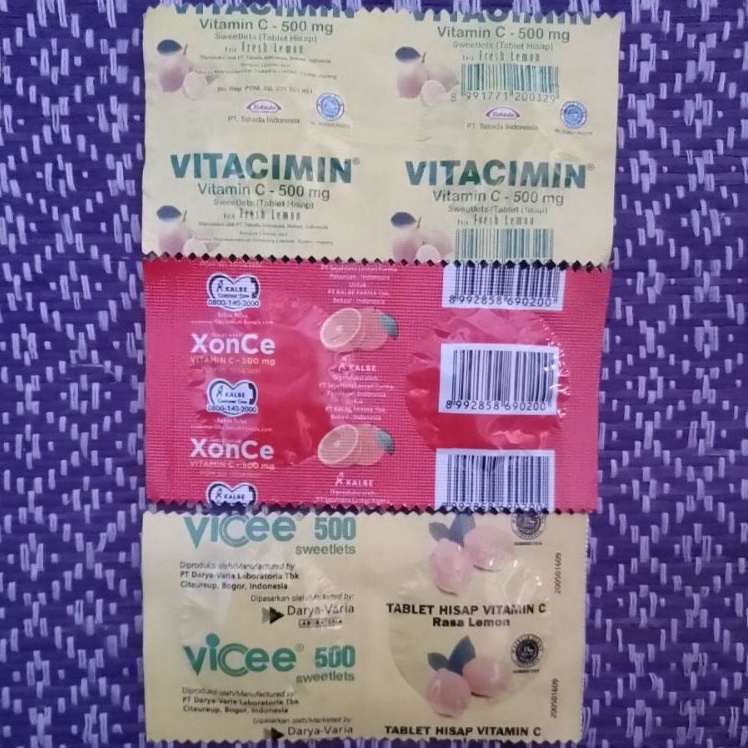 VITAMIN C 500 MG | VITACIMIN | XONCE | VICEE @2 TABLET HISAP