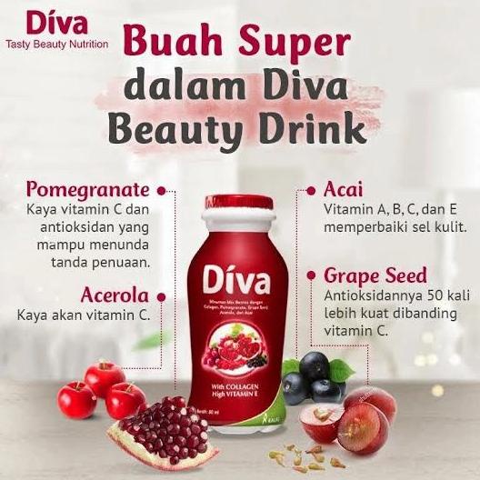 Diva beauty drink collagen isi 16 / Diva Collagen minuman kecantikan
