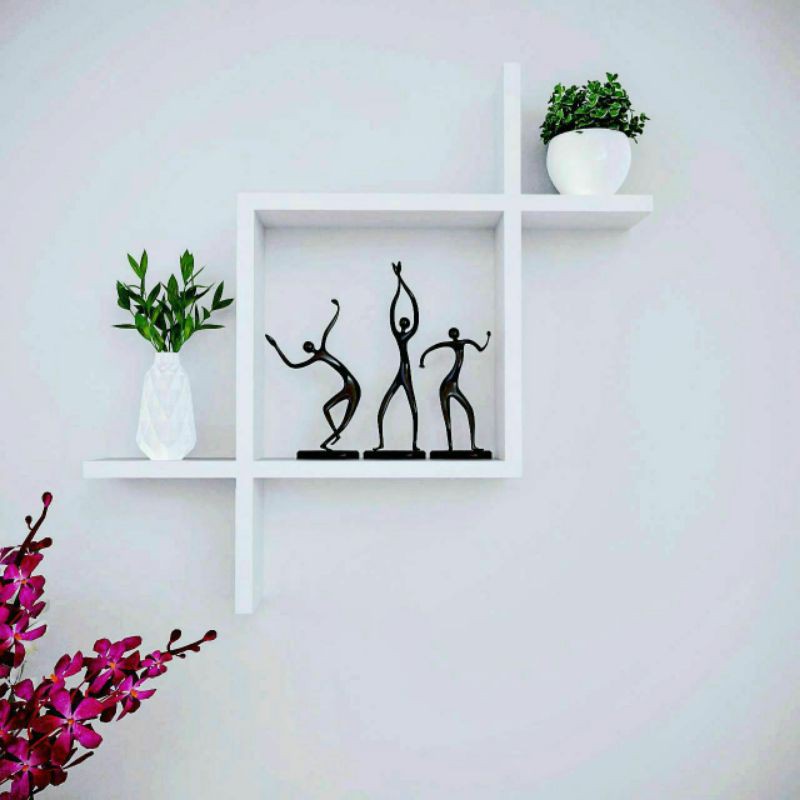 RAK SUDUT RAK SERBAGUNA RAK HIASAN RUANG TAMU DESAIN UNIK MINIMALIS MODERN