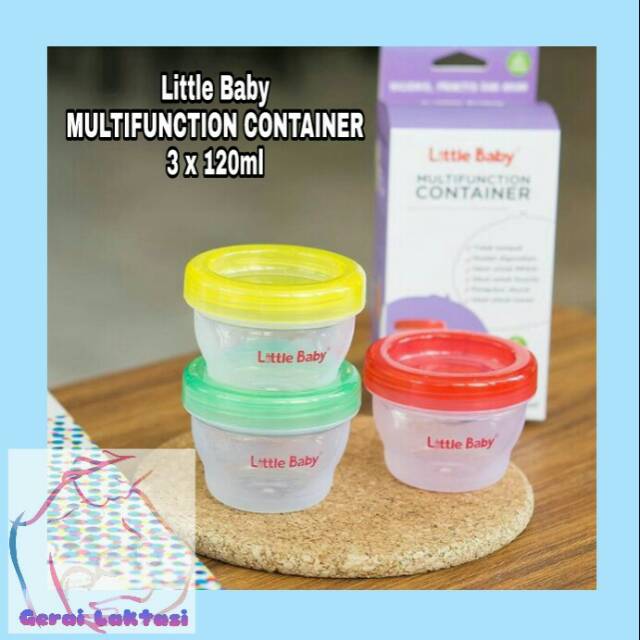 Little Baby Multifunction Container 3 x 120ml