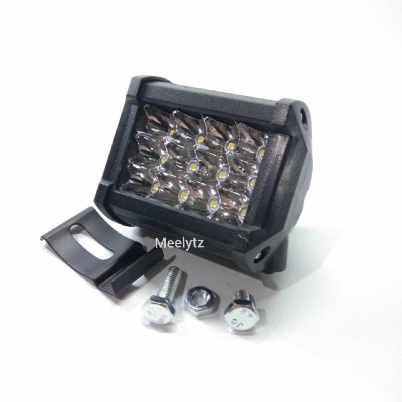 Lampu tembak sorot CWL 12 LED 2 warna 3 mode waterproof 12 mata