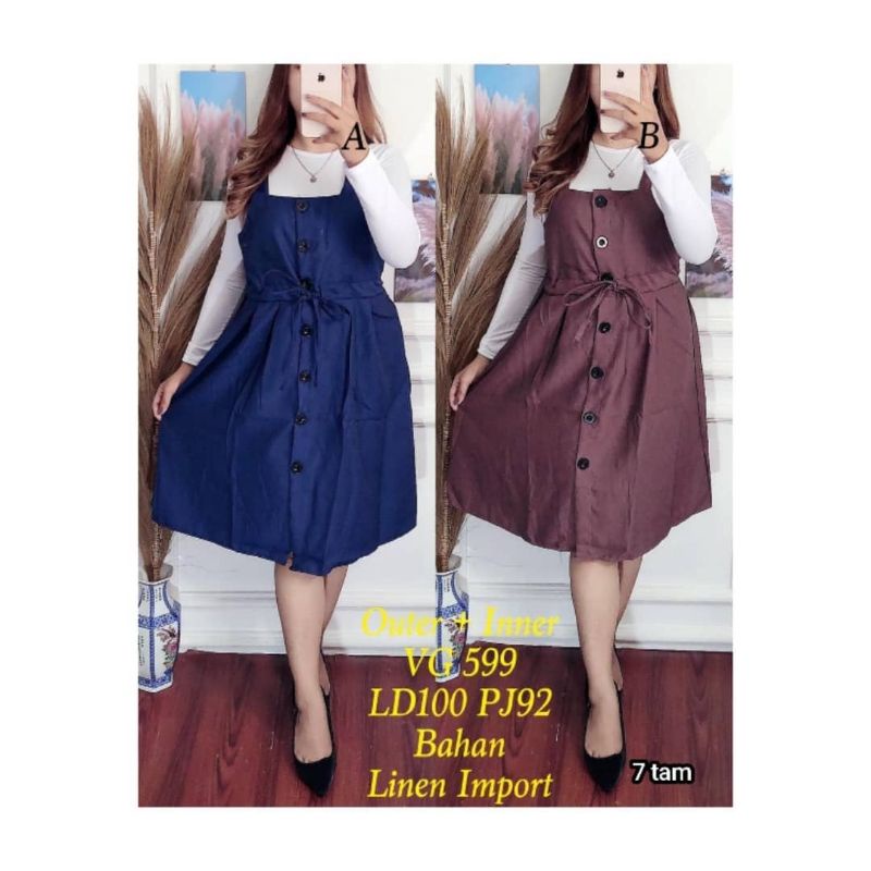 setelan 2in1 Out in VG 599 9 tam - dress 2in1