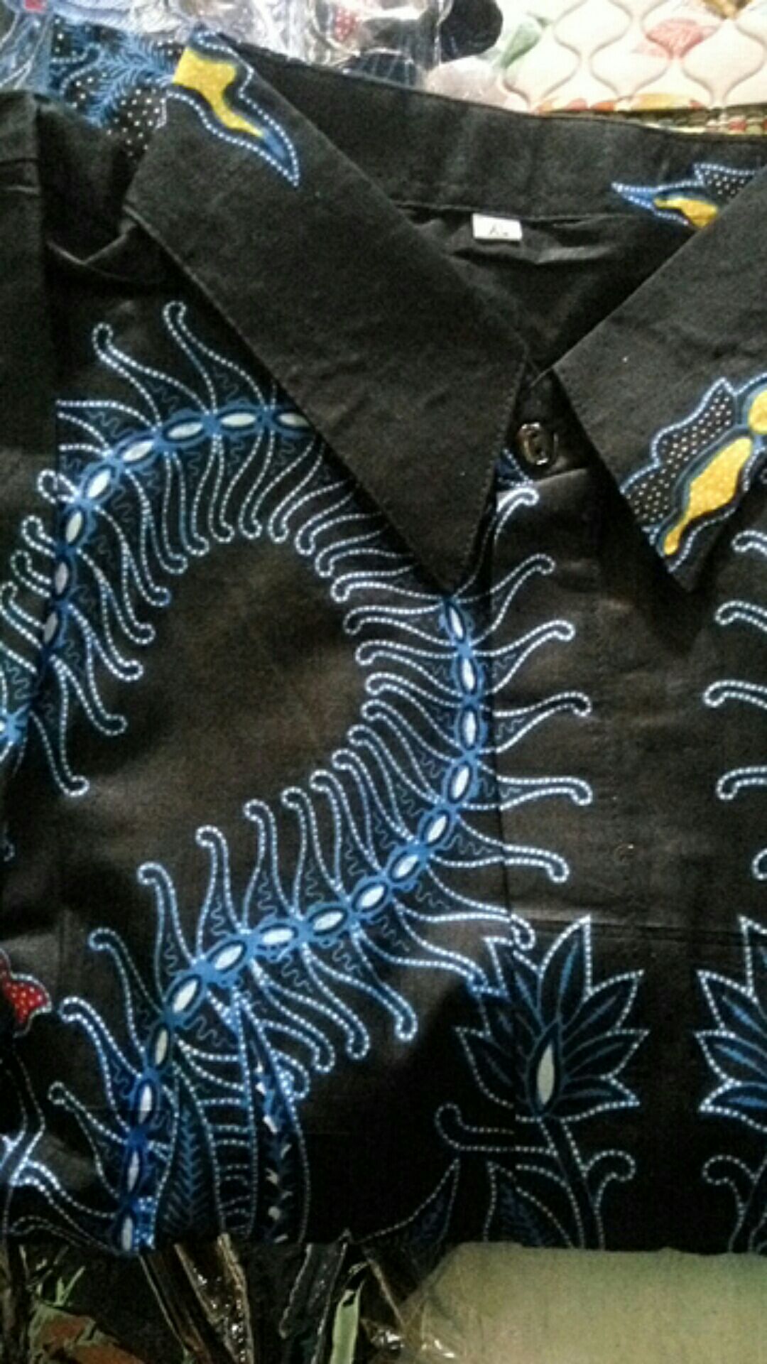 Batik Couple Keluarga Sania Ruffle Ori Ndoro Jowi Dnt Motif Jago Biru