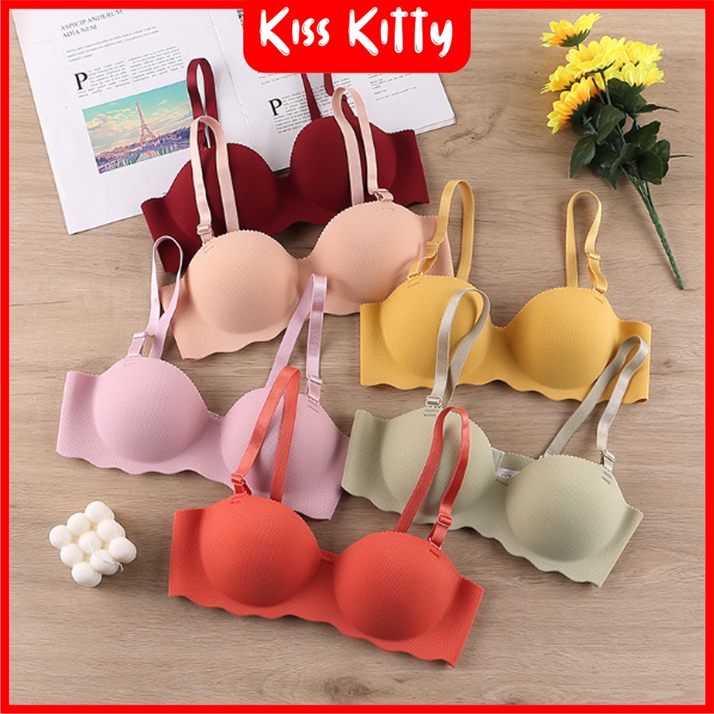 Push up Bra Wanita Seamless BH Tanpa kawat Japan Quality Pakaian Dalam Import Summer