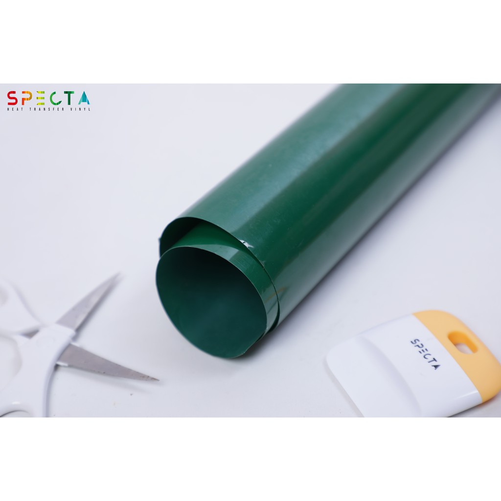 POLYFLEX KOREA SPECTAFLEX PU-09 PU HTV DARK GREEN - PU HTV HIJAU TUA, 1 ROLL