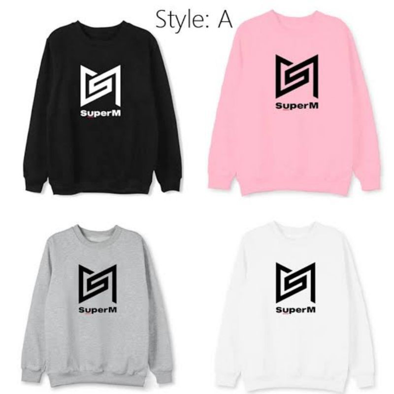 Sweater Basic SUPER M LOGO BESAR