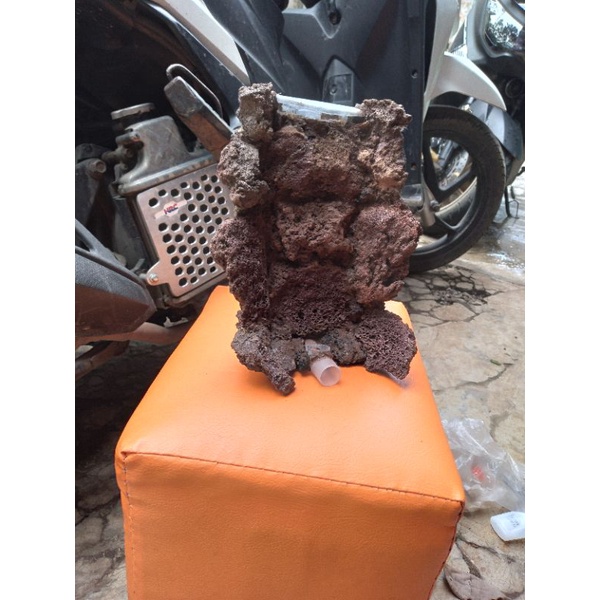 waterfall curugan lebar tebing air terjun batu lava rock aquascape hiasan aquarium