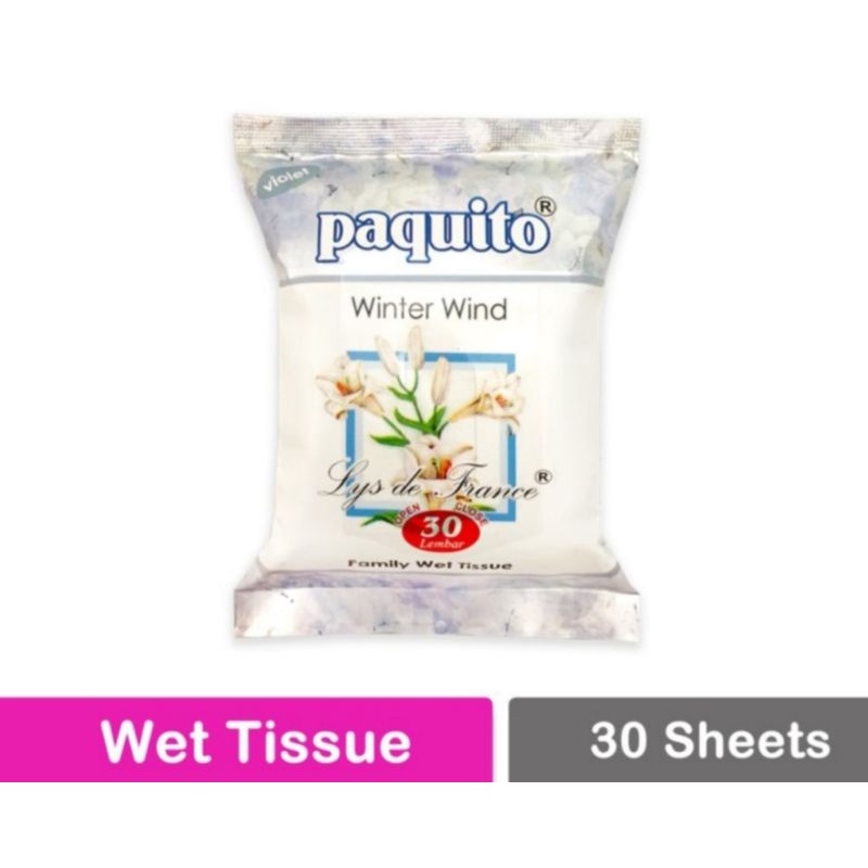 Paquito Tissue Basah Isi 30 Sheet Paquito