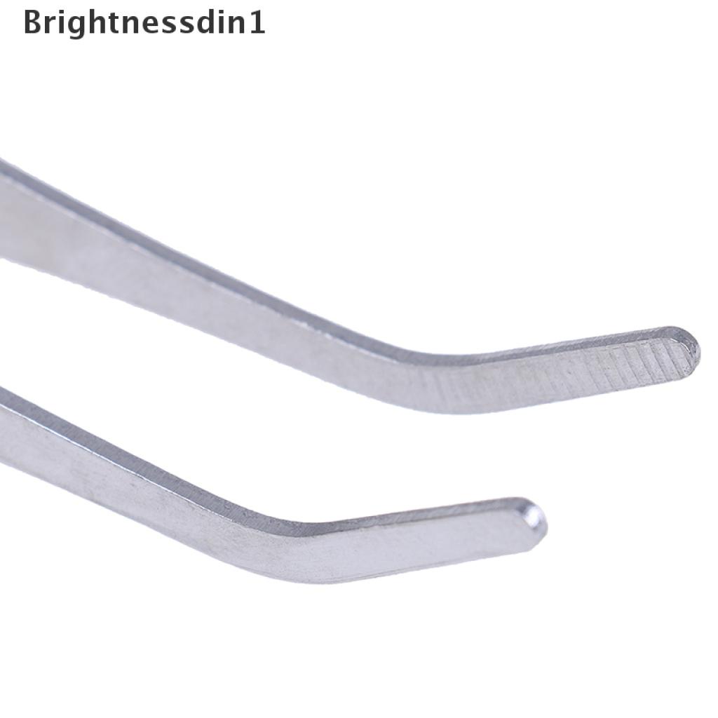 (Brightnessdin1) Pinset Stainless Steel Untuk Reparasi Akuarium