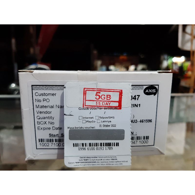 VOUCHER AXIS 5GB 15HARI