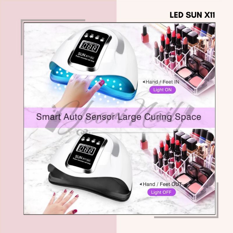 LED SUN X11 MAX 280W uv led nail dryer pengering kutek gel led lamp