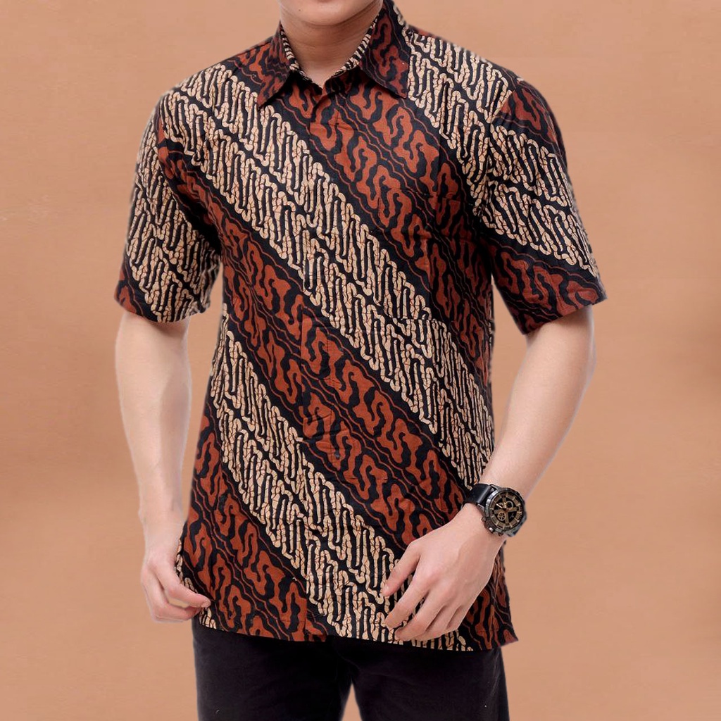baju batik pria lengan pendek terbaru baju batik cowok bayar ditempat