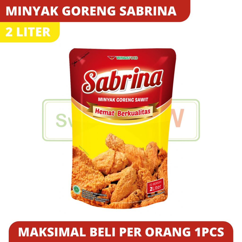 

SABRINA MINYAK GORENG REFIL 2 LITER