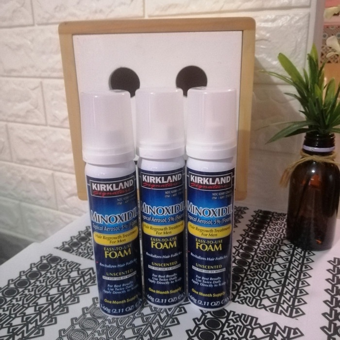 RAMBUT-VITAMIN-SUPLEMEN- ORIGINAL KIRKLAND FOAM 5% MINOXIDIL NOT TUGAIN N ROGAINE - KIRKLAND FOAM