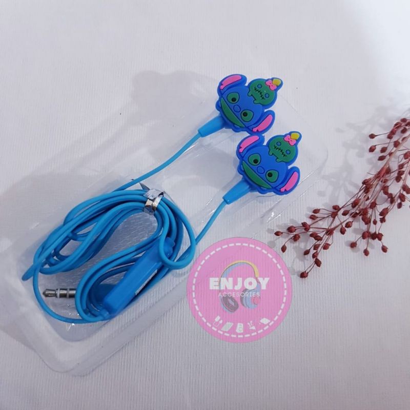 X3 Headset Karakter Lucu + Mic  | Hanfree Handsfree Hedset Hp | Handfree Handphone Earphone