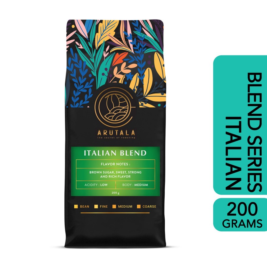 

ARUTALA Kopi Italian Blend for Espresso Coffee 200 gram - Giling Halus