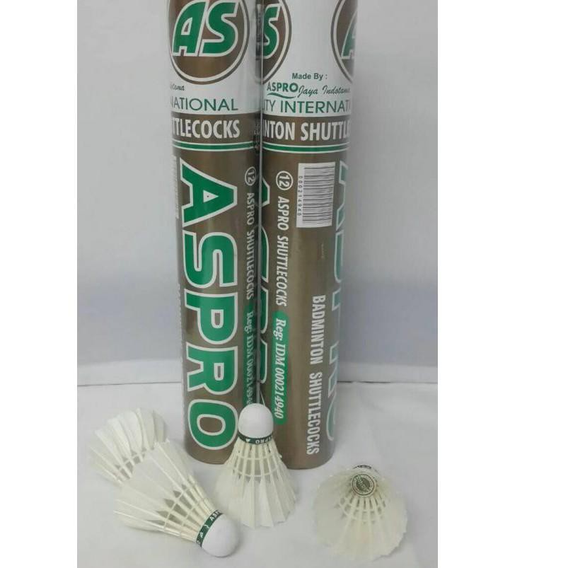 ►bigsale◄ -587 SHUTTLECOCK BADMINTON ASPRO HIJAU GOLD ORIGINAL##