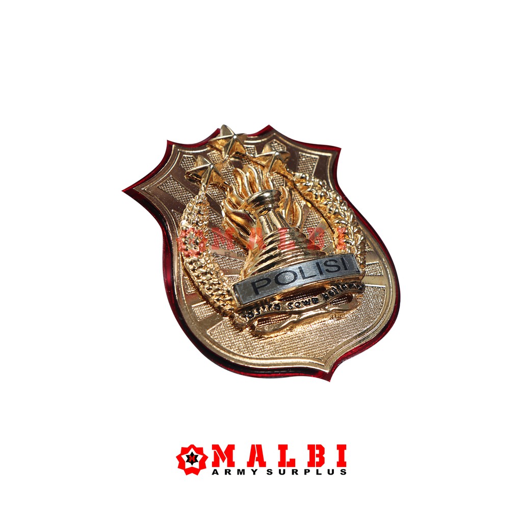 

Tanda Kewenangan POLRI POLISI Timbul Akrilik Sedang