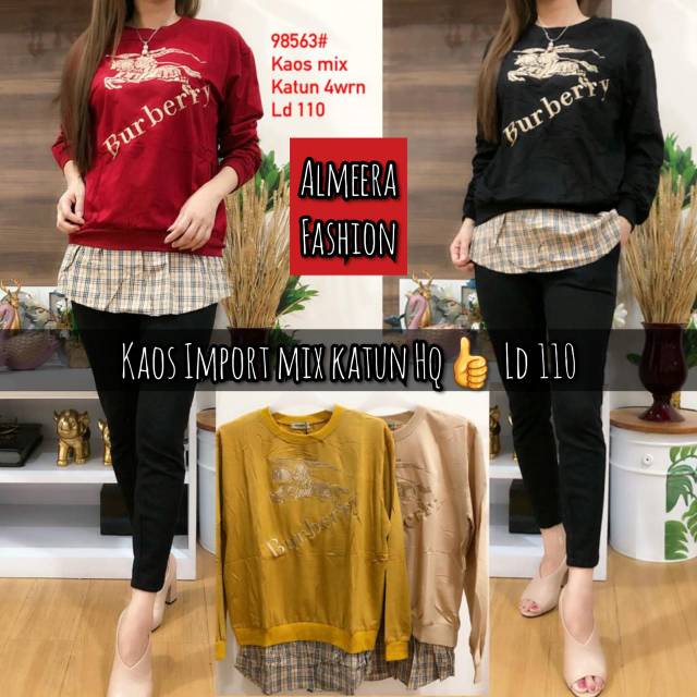 Burberry kaos import