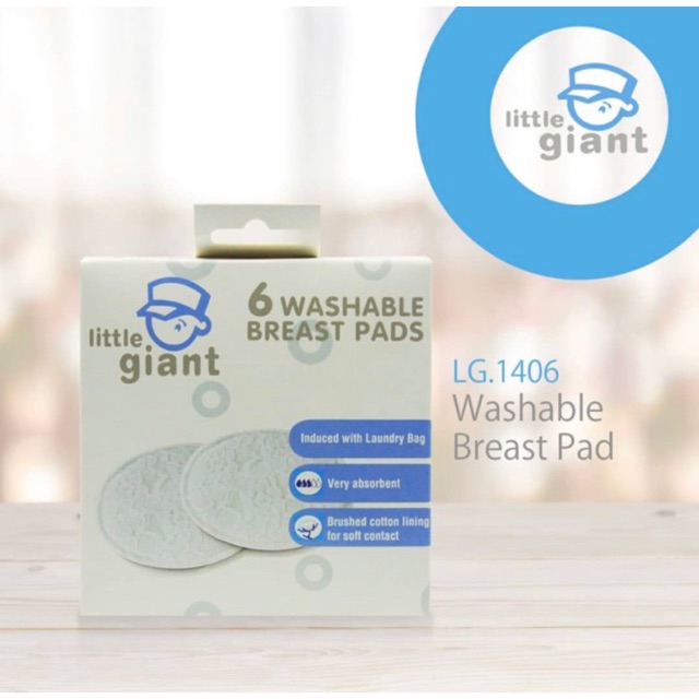 Little Giant Washable Breast Pad LG1406- Penyerap Asi bisa di cuci