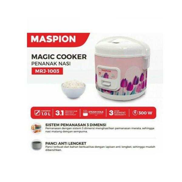 Maspion Rice Cooker MRJ1003 1L