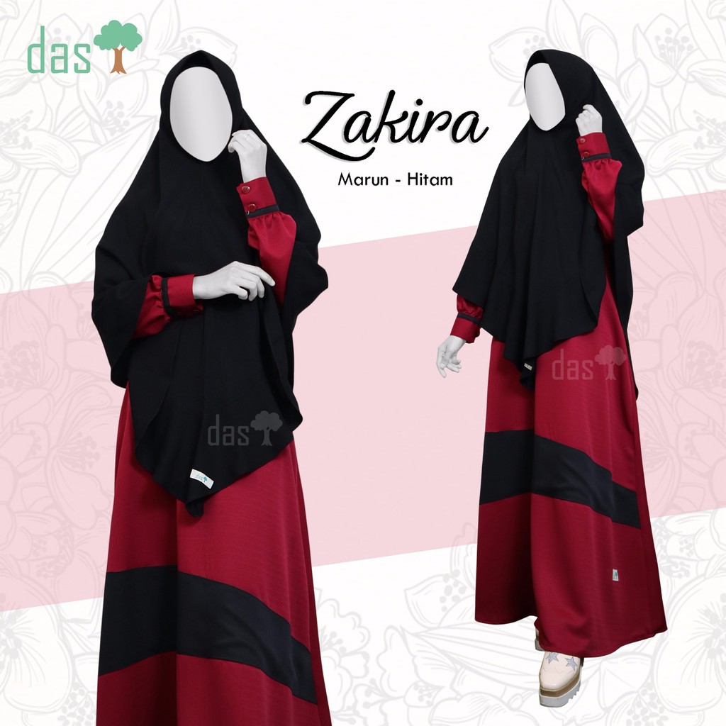 Gamis DAS Zakira Marun - Hitam S
