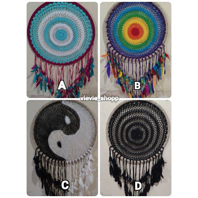 Hiasan Dinding Dreamcatcher 52cm